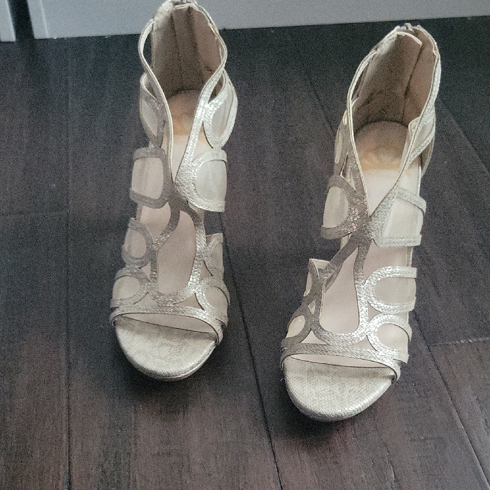 Fergalicious Snake-Textured Heels